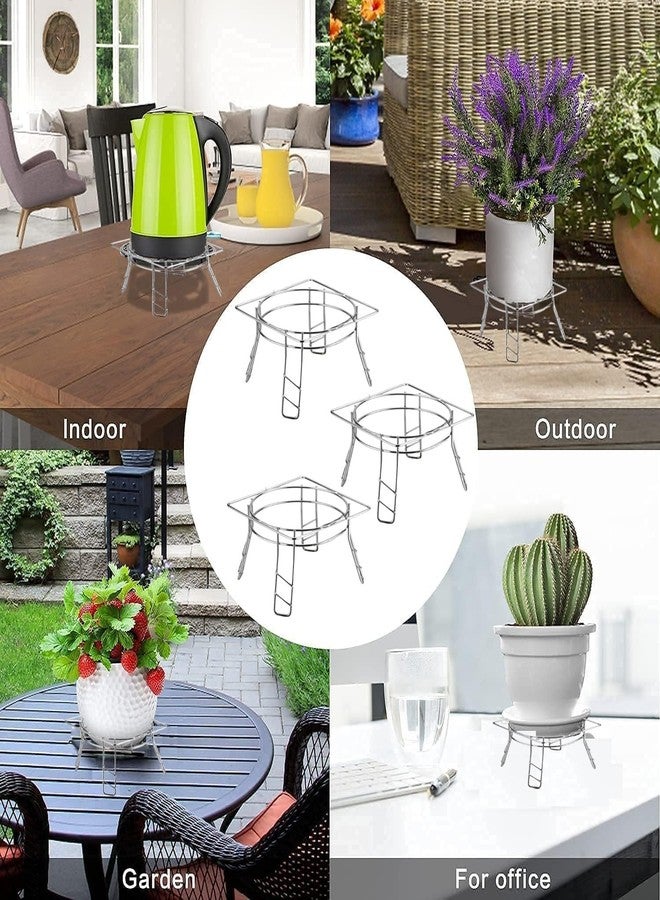 STANDIFY® Pod & Matka Stand Stainless Steel Heavy Duty Water Pot & Matka Holder Table Organizer Space-Saving Multi-Purpose Rack. - Image 5