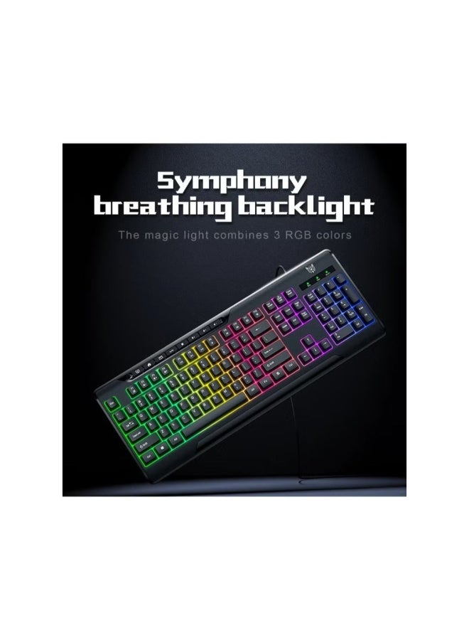 ONIKUMA TZ5006 5 in 1 Combo Gaming Set - Mouse/Keyboard/Headset/Headset stand/ Mousepad - Image 3