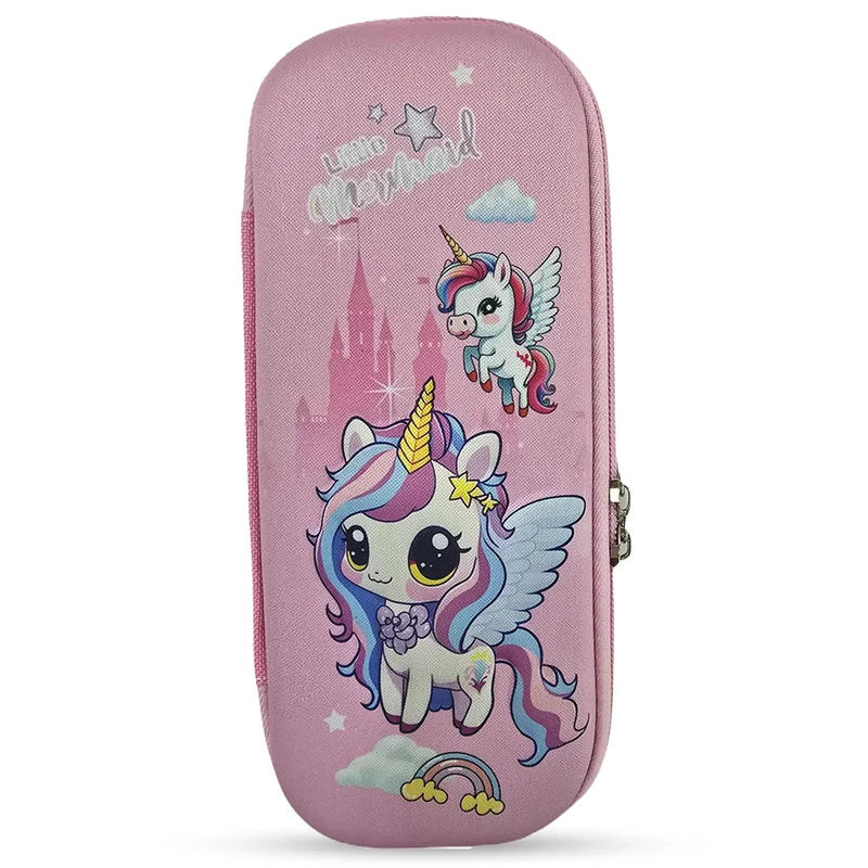 كوكوبي Cocobee Little Unicorns Pencil Case With Internal Mesh Pocket, Sturdy Build, Zipper Closure – Girls, 3+ Years, Multicolor