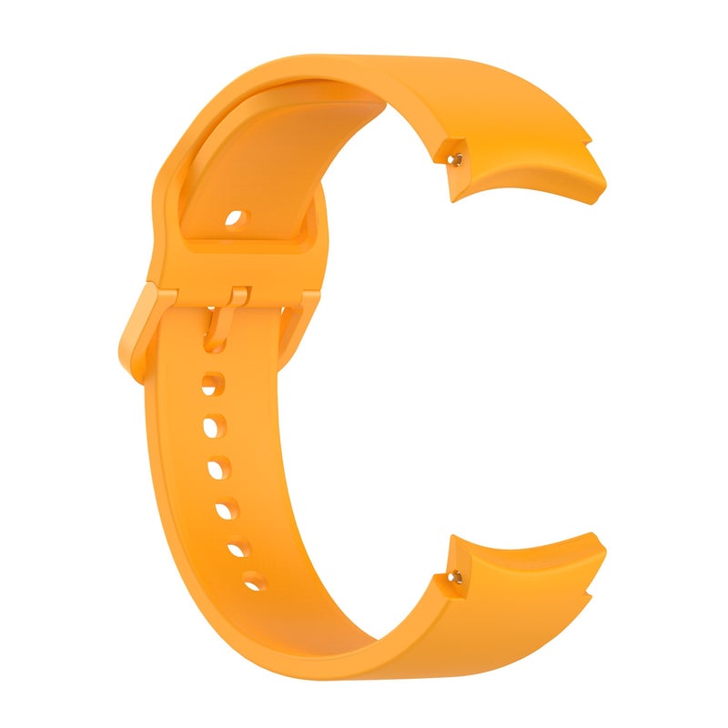 Replacement Strap For Samung Galaxy Watch4 40mm / 44mm Silicone Flat Buckle Watch Band(Yellow) - Image 3