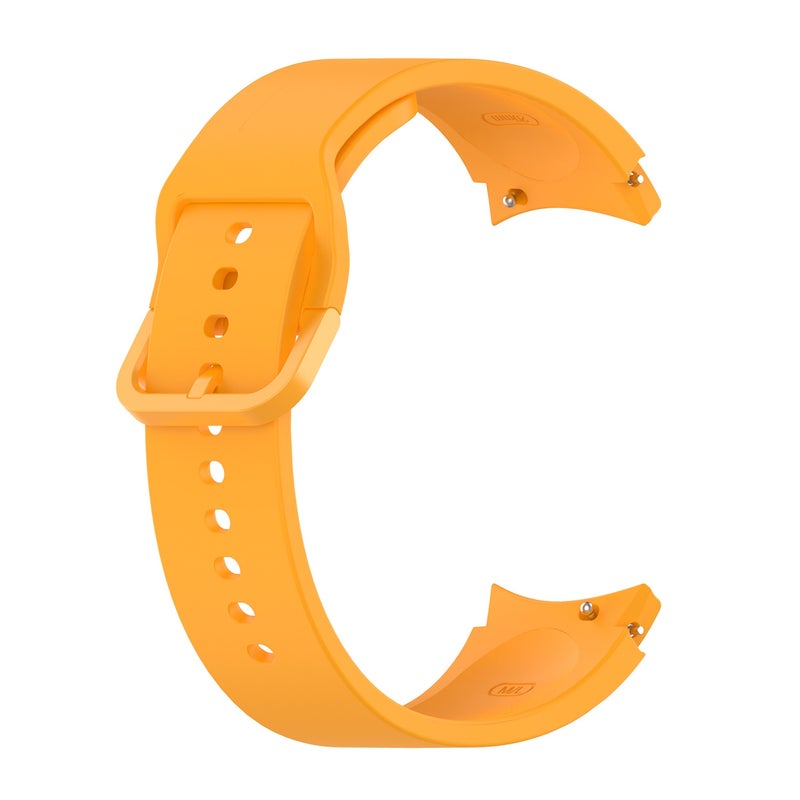Replacement Strap For Samung Galaxy Watch4 40mm / 44mm Silicone Flat Buckle Watch Band(Yellow) - Image 1