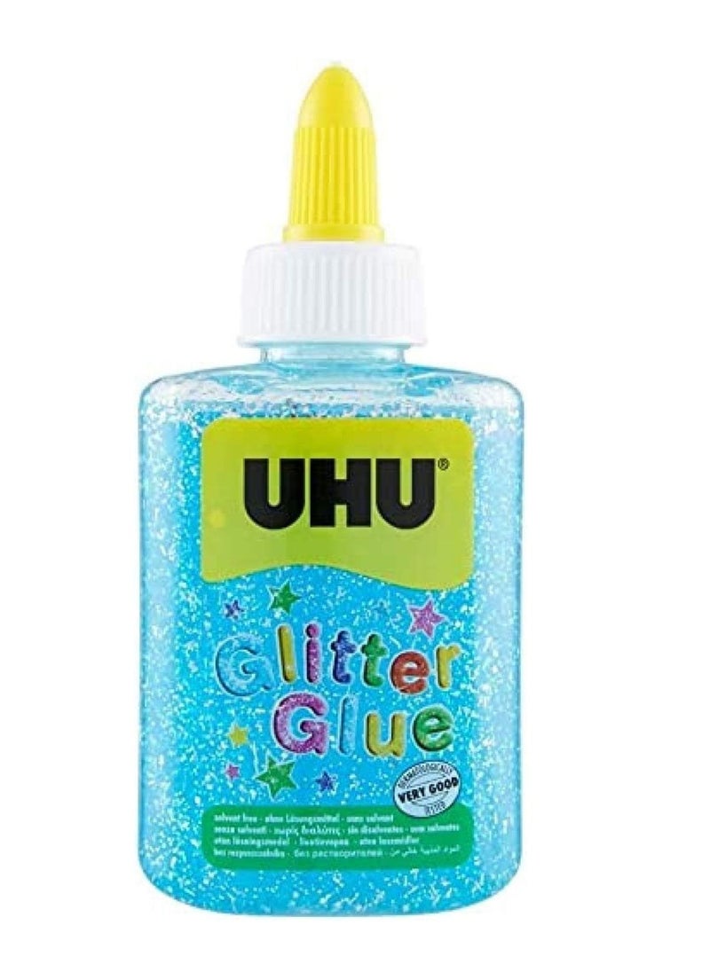 UHU - Glitter Glue For Crafts Blue Colour - Image 1