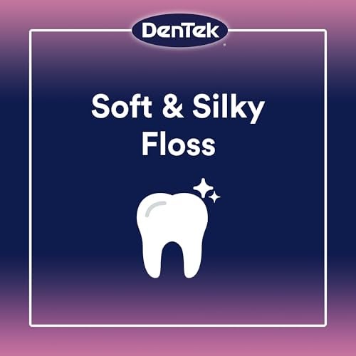 DenTek Comfort Clean Sensitive Gums Floss Picks, Soft & Silky Ribbon, 150 Count, 3 Pack - Image 3
