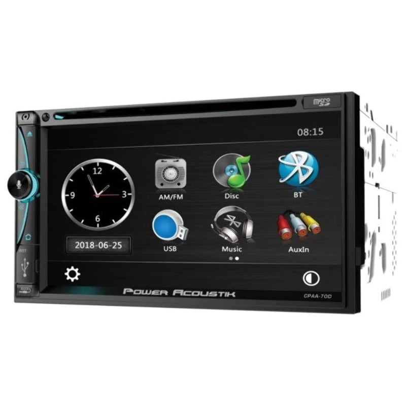CPAA70D 7inch Double Din Car Stereo HD Touchscreen Apple Carplay Android Auto Bluetooth Multimedia Radio Car Play Mirror Link Car Audio Receiver Backup Camera Ready USB SD AUX MP3 MP4 Media