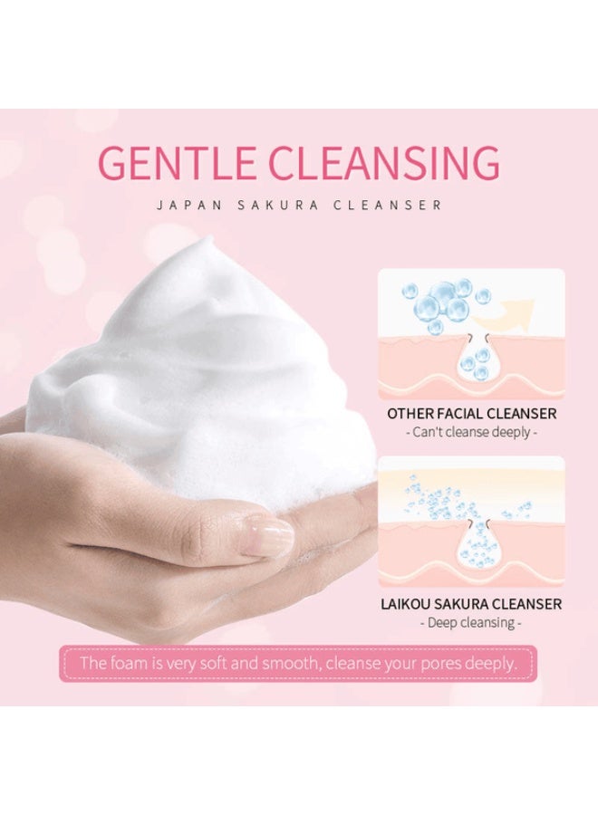 لايكو منظف الوجه الياباني ساكورا لتنظيف المسام والرؤوس السوداء - 50 جرام - Image 4