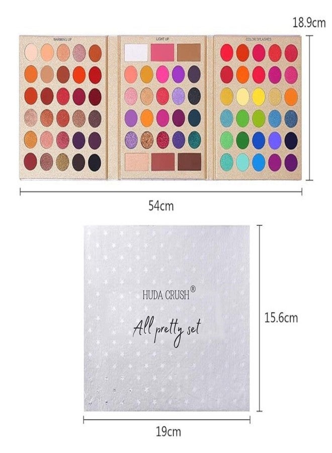 HUDACRUSH 86 Colors Makeup Kit for Women & Girls - Eyeshadow Palette with Matte & Shimmer Finishes, Highly Pigmented & Blendable for Perfect Eye Shadow Looks, Multicolour - Image 3