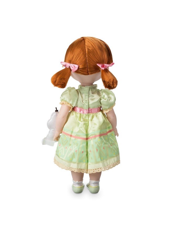 Disney Store Official Animators' Collection Anna Doll, Frozen, 16 Inches, Includes Olaf with Molded Details, Fully Posable Toy in Satin Dress - Suitable for Ages 3+ Toy Figure - Image 3