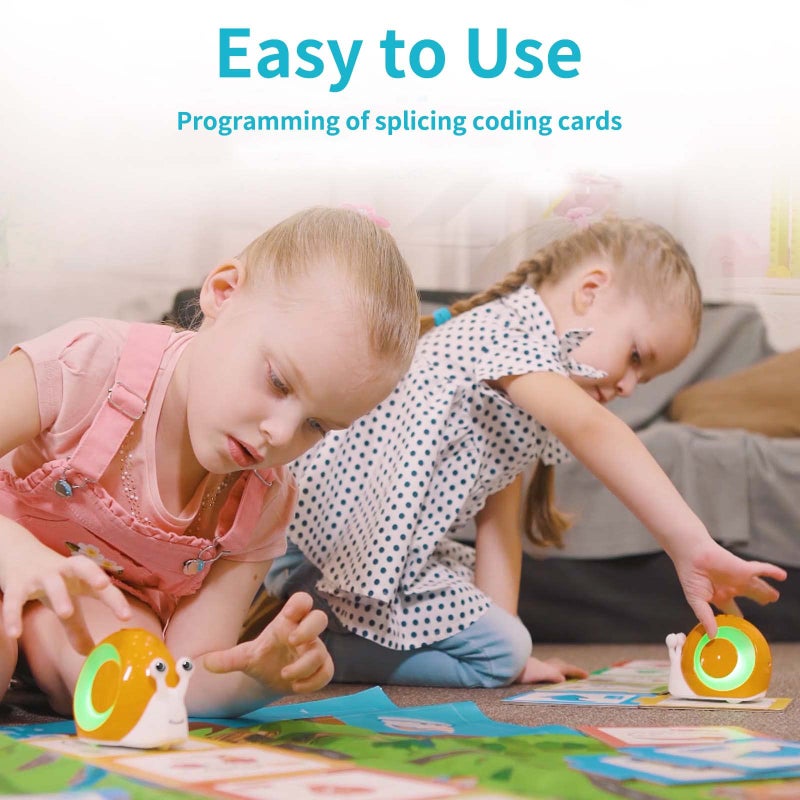 Robobloq Robobloq Qobo Coding Robot for Kids 3+  Screen-Free  Coding Pets with 30 Programming Card  USB Charging  Preschool STEM Learning Activities Toys for Toddlers  Educational Kits Gift for Boys & Girlss  - Image 3