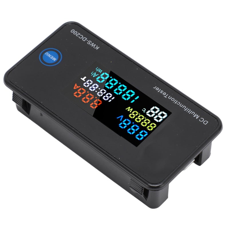 DC Digital Voltmeter Ammeter: 8‑120V Direct Power 0‑200V External Power, Full View Color LCD Screen - Wear Proof ABS Case, Multi Function Meter for Electrical Testing & DC Circuit Monitoring - Image 5