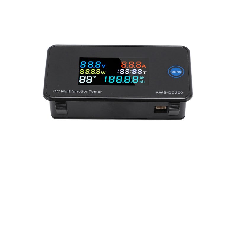 DC Digital Voltmeter Ammeter: 8‑120V Direct Power 0‑200V External Power, Full View Color LCD Screen - Wear Proof ABS Case, Multi Function Meter for Electrical Testing & DC Circuit Monitoring - Image 3