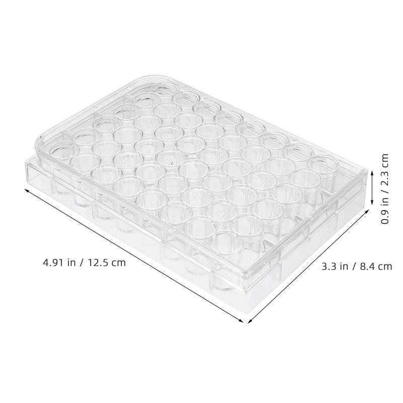 2pcs Cell Culture Plate Cell Culture Tray Petri Dish Cell Culture Container Laboratory Culture Tray Professional Laboratory Supply (48 Holes) - Image 2
