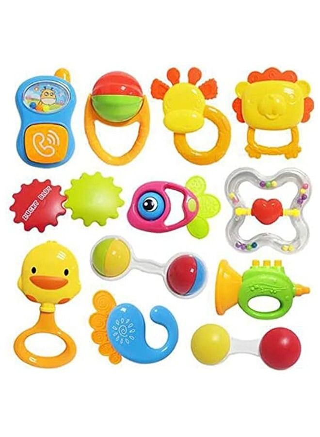 Beauenty 12 Pcs Baby Teether Toy Rattle Set Toys - Image 2