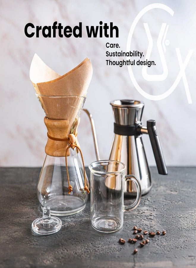 Chemex Pour-Over Glass Coffeemaker - Colored Glass Handle Series - 6-Cup Gold - Exclusive Packaging - Image 5