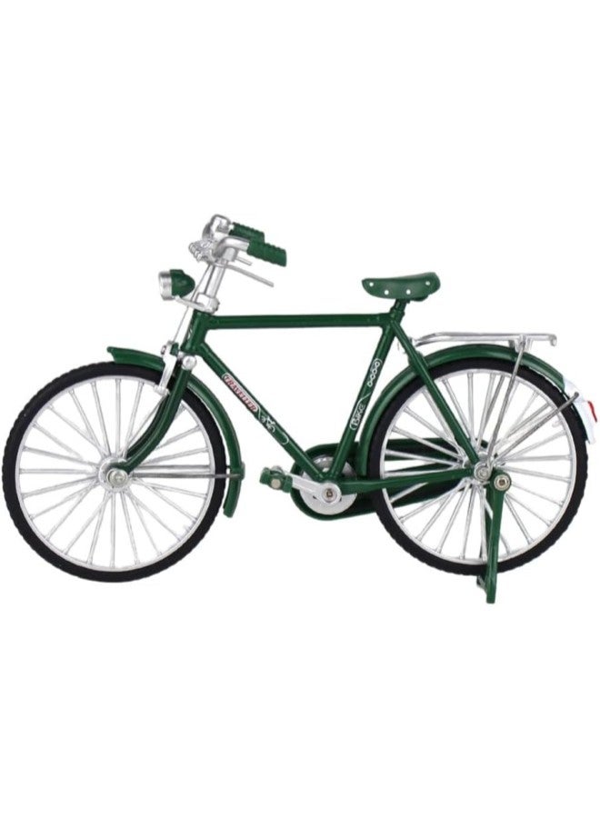 klarako Metal Bike Model Vintage Bicycle Decor 1: 10 Mini Bicycle Art Ornaments Figurines Iron Art Bike Decorative Bicycle Classic Bike Sculpture for Children Toys Gifts Green - Image 1
