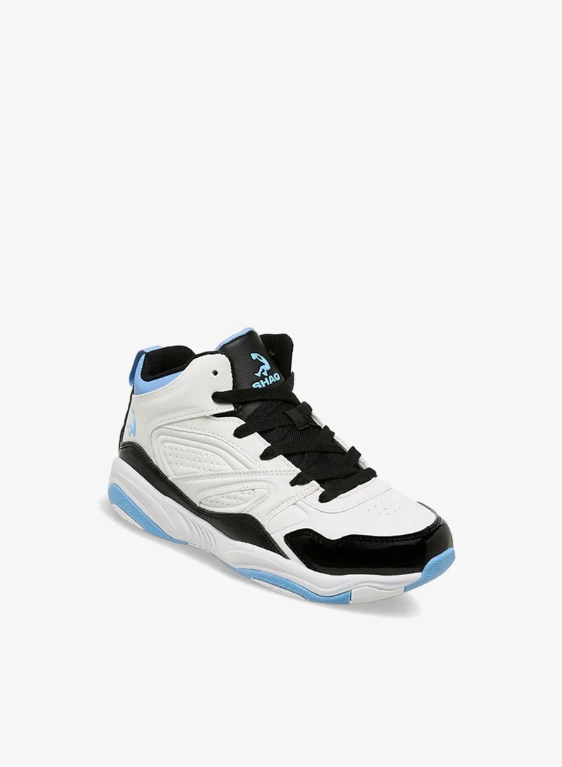 Shaq WHITE Boys Lace-Up Basketball School Shoes for Men | Best Price UAE