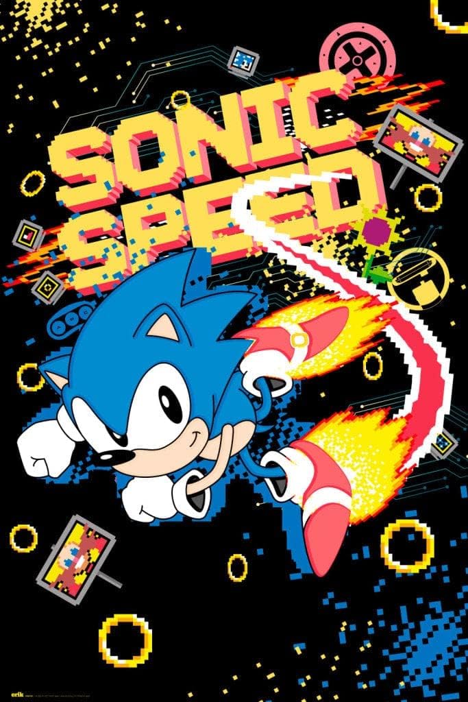 Grupo Erik ALAYRA Sonic Speed Poster - 35.8 x 24.2 inches / 91 x 61.5 cm - Shipped Rolled Up - Cool Posters - Art Poster - Posters & Prints - Wall Posters - Image 3