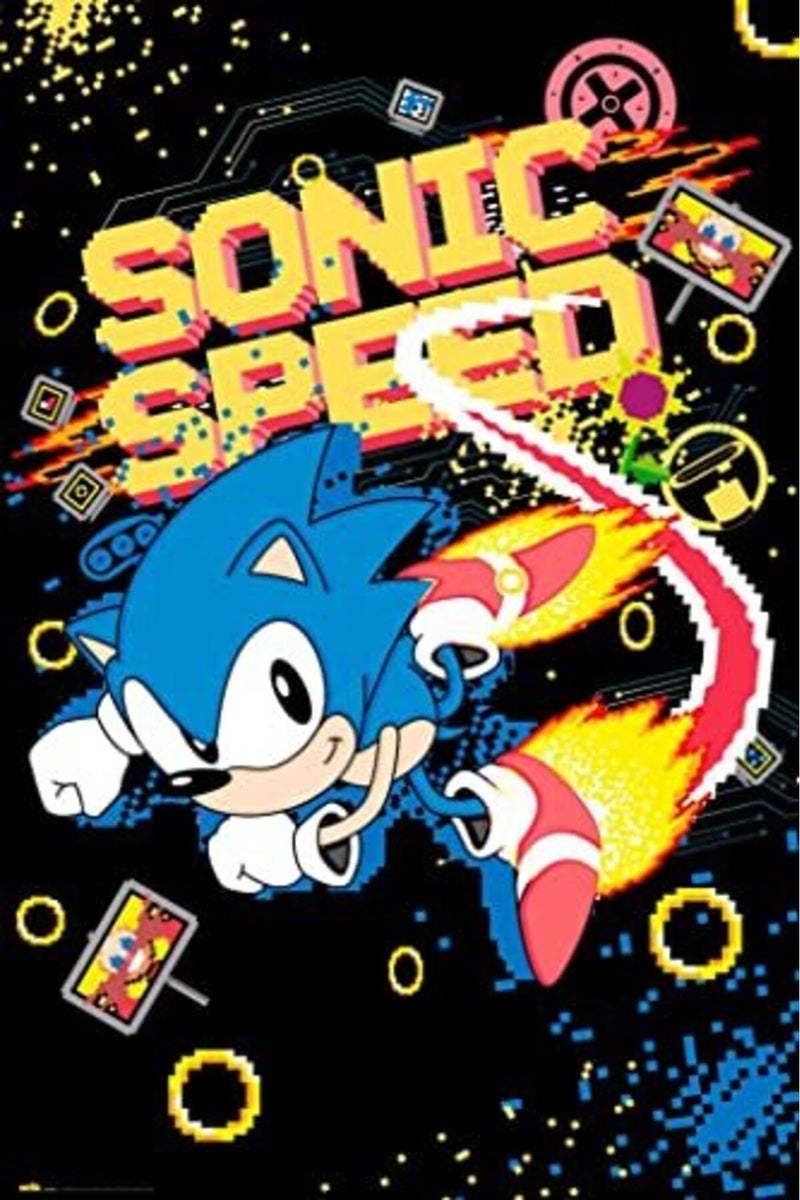 Grupo Erik ALAYRA Sonic Speed Poster - 35.8 x 24.2 inches / 91 x 61.5 cm - Shipped Rolled Up - Cool Posters - Art Poster - Posters & Prints - Wall Posters - Image 2
