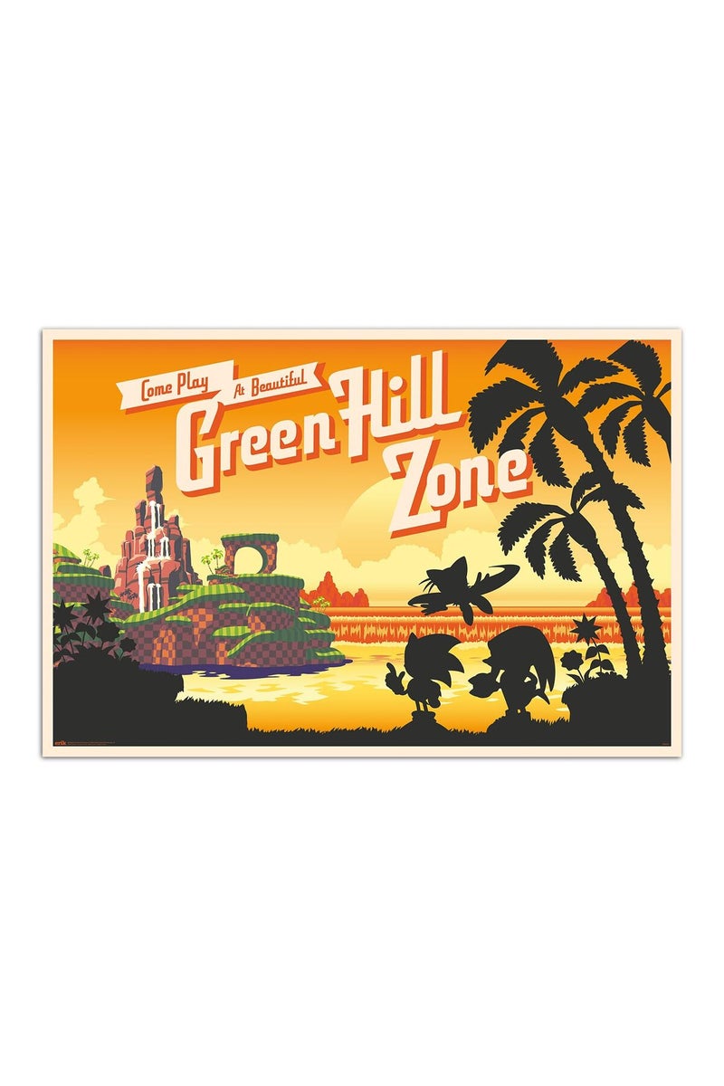 Grupo Erik ALAYRA Sonic Speed Poster - 35.8 x 24.2 inches / 91 x 61.5 cm - Shipped Rolled Up - Cool Posters - Art Poster - Posters & Prints - Wall Posters - Image 1