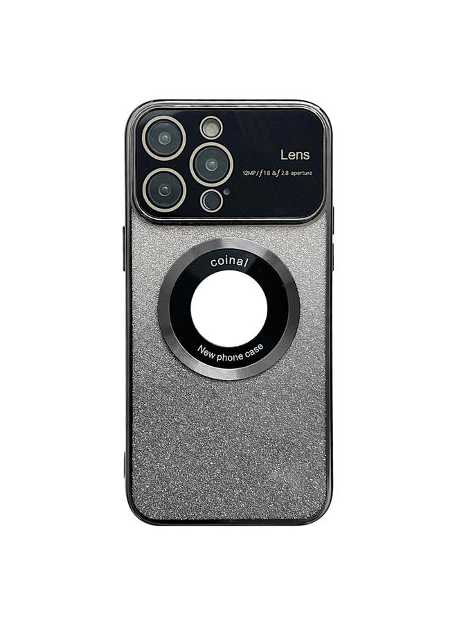 S-TOP Case For iPhone 14 Pro Large Window MagSafe Gradient Glitter Electroplating TPU Phone Case - Image 1