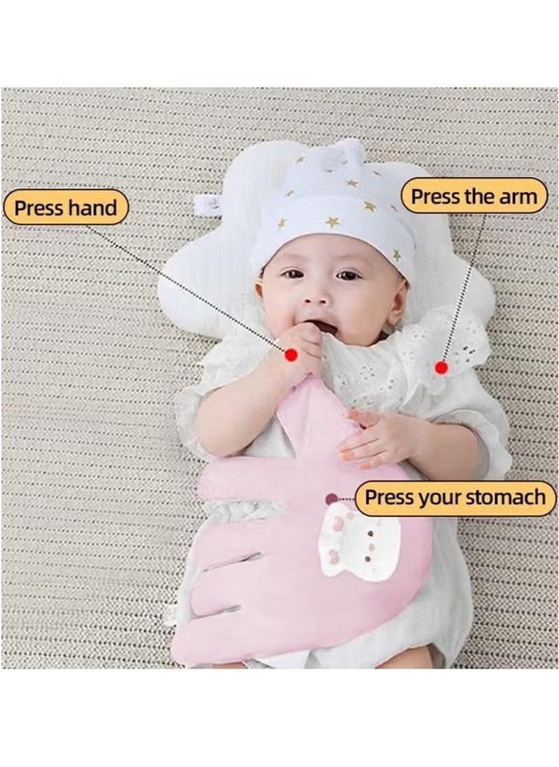 Gonice Baby Soothing Palm, Soft Baby Patting To Sleep Artifact, Baby Anti-Startle Pressure Pillow Anti-Flatulence Accessible Coax Sleeping Pillow, Heating Baby Sleep Soothers  - Image 4