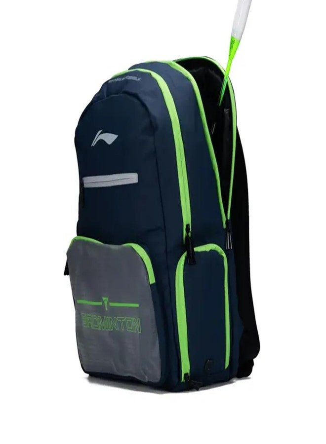 Li-Ning Motion Pro Badminton Backpack | Badminton Backpack | Polyester Badminton Back Pack | Unisex - Men, Boys, Girls, Women | Perfect for Gym, Work, and Everyday Activities - Navy - Image 3