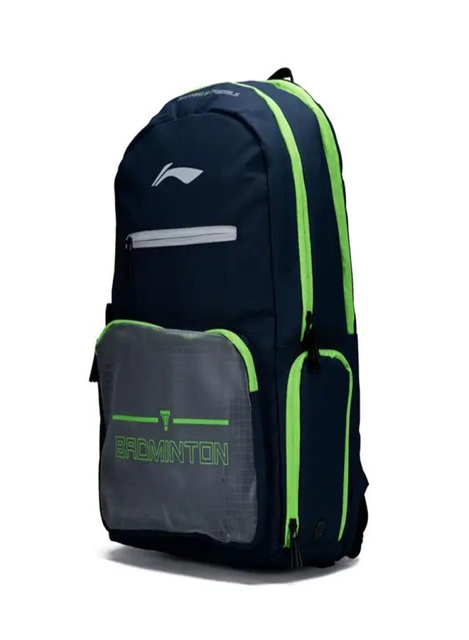 Li-Ning Motion Pro Badminton Backpack | Badminton Backpack | Polyester Badminton Back Pack | Unisex - Men, Boys, Girls, Women | Perfect for Gym, Work, and Everyday Activities - Navy - Image 2