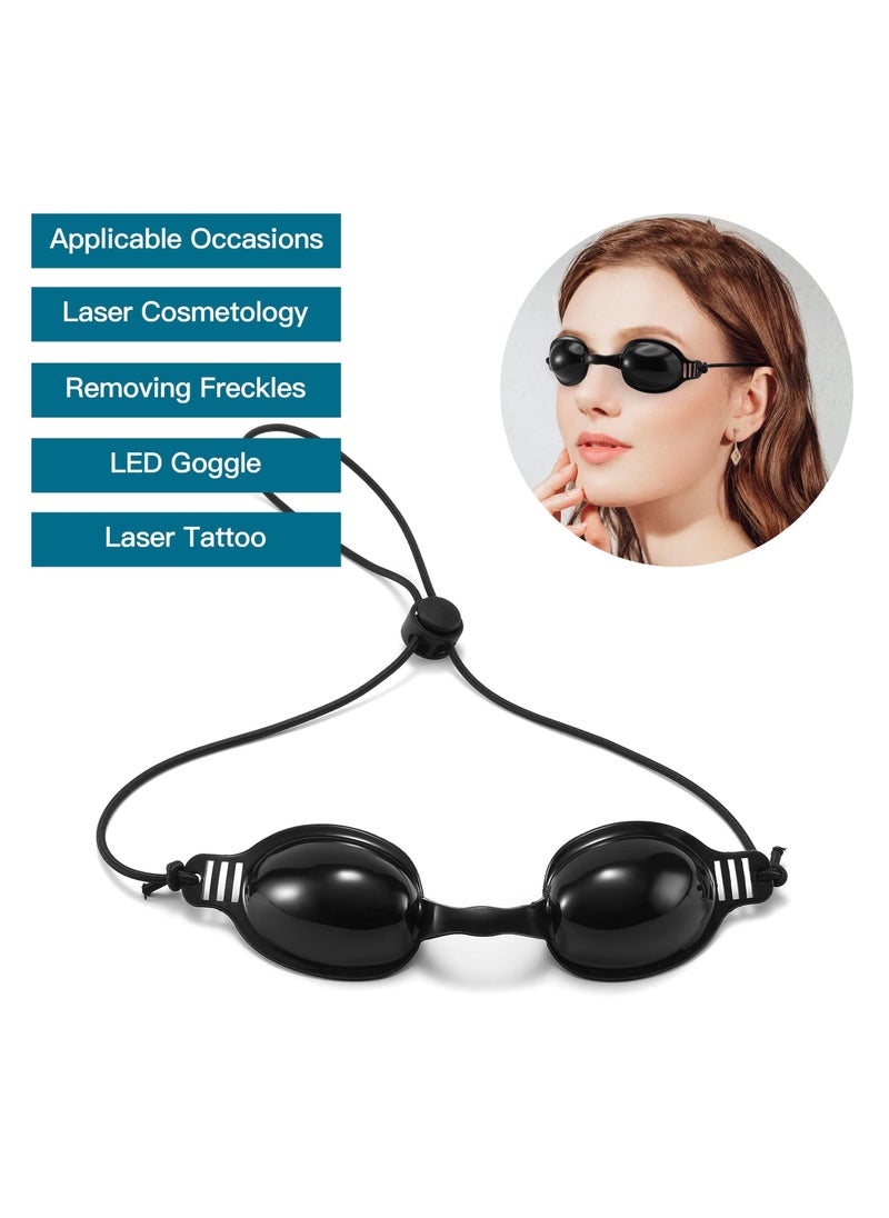 SYOSI - Fda Approval Goggle For Ipl Laser Safety Glasses Red Light Therapy And Laser Hair Removal Treatment, Beauty Patient Protective Eye Goggle For Ipl, Laser, Led, Uv Lamp Treatment (2 Pack) - Image 1