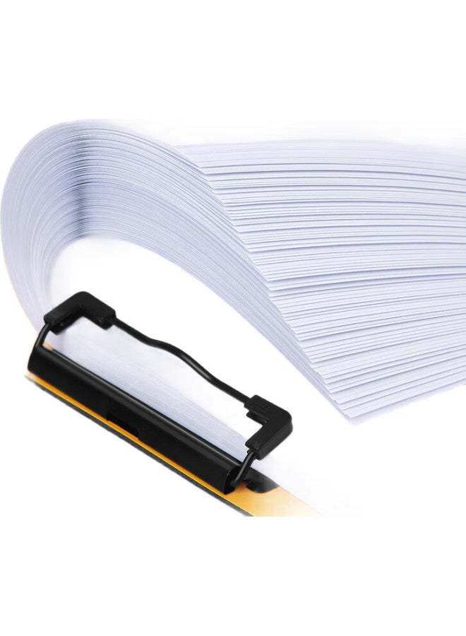 Fizz Feizhi (Fizz) High-Quality A4 Thick Pp Writing Clipboard/Desk Pad/Hard File Folder/Office Supplies/Student Stationery, Orange A6383 - Image 3