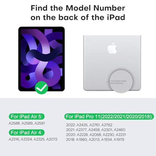 OMOTON Screen Protector for iPad Air 5th 4th Generation (Air 5/4, 10.9 Inch, 2022/2020) iPad Pro 11 Inch (2022/2021/2020/2019) Tablet - Tempered Glass, Case Friendly, Apple Pencil Compatible, 2 Pack - Image 3