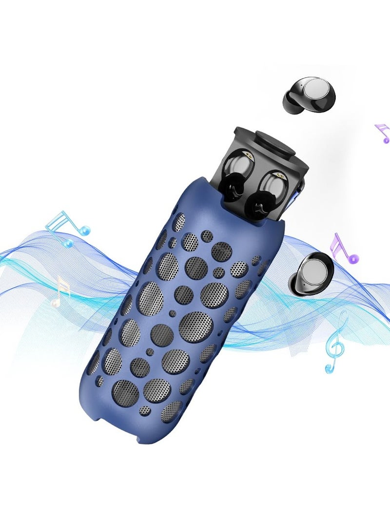 Loquat Bluetooth Speakers with Earbuds Wireless Headphone Speakers IPX5 Waterproof with RGB Lights  - Image 1