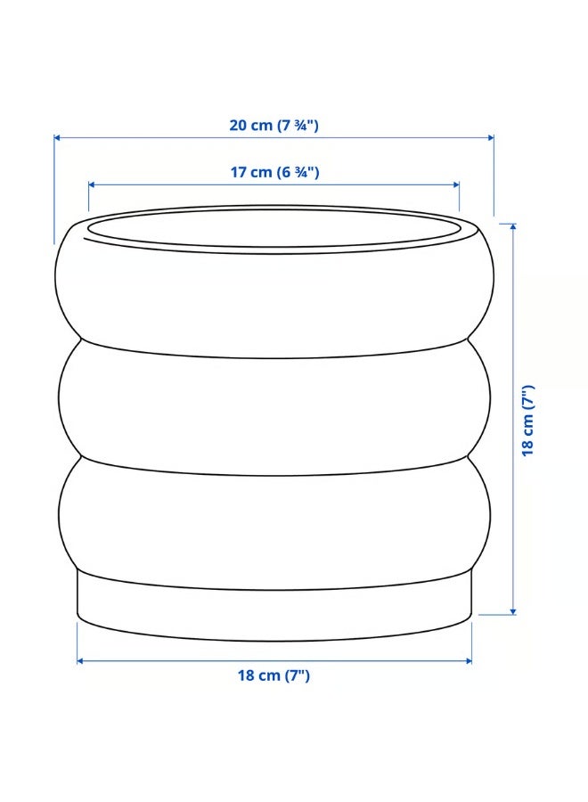Green-Brown Plant Pot – Indoor & Outdoor Decorative Flower Pot, Durable and Stylish, 15 cm Diameter - Image 4