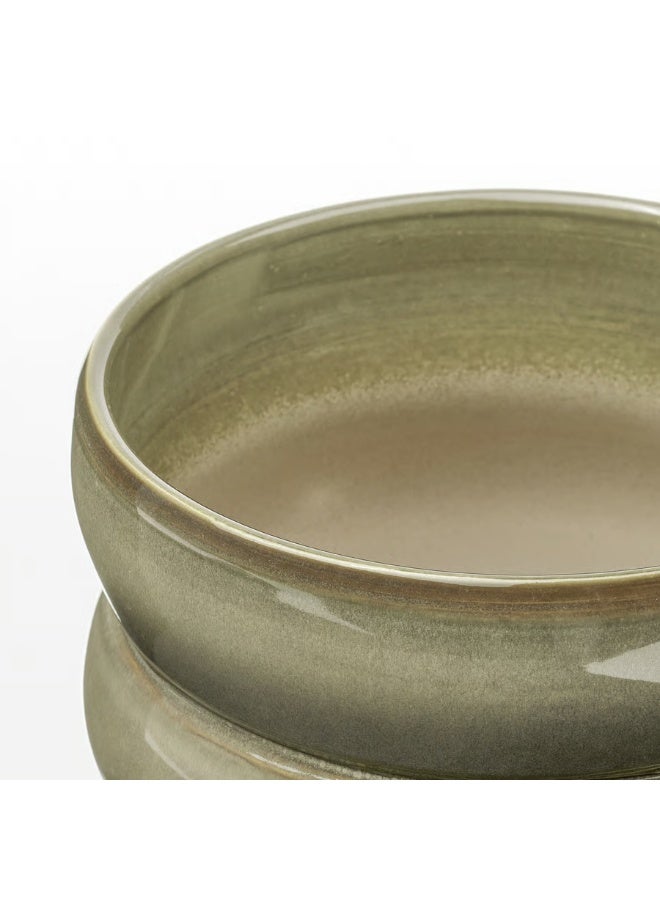 Green-Brown Plant Pot – Indoor & Outdoor Decorative Flower Pot, Durable and Stylish, 15 cm Diameter - Image 3