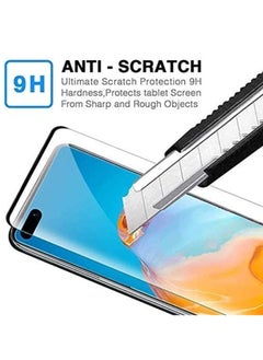 HuHa Huawei P40 pro Screen Protector Anti-Scratch Anti-Fingerprints 9H Hardness Tempered Glass (Black)  - Image 2