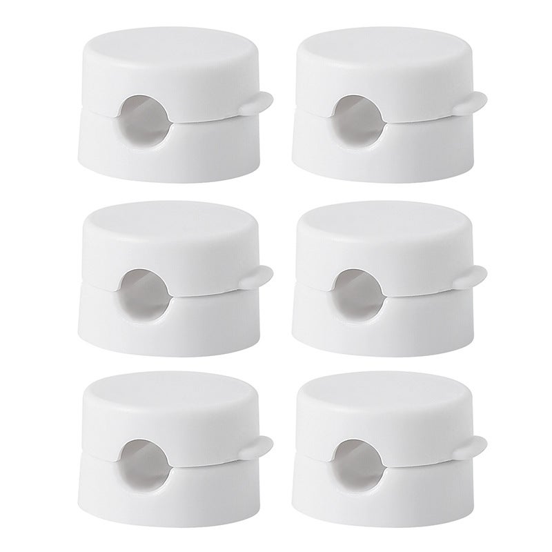 Magnetic Cable Organizer Desktop Cable Buckle Data Cable Charging Cable Winder Seamless Non-Punch Storage Holder - Image 1