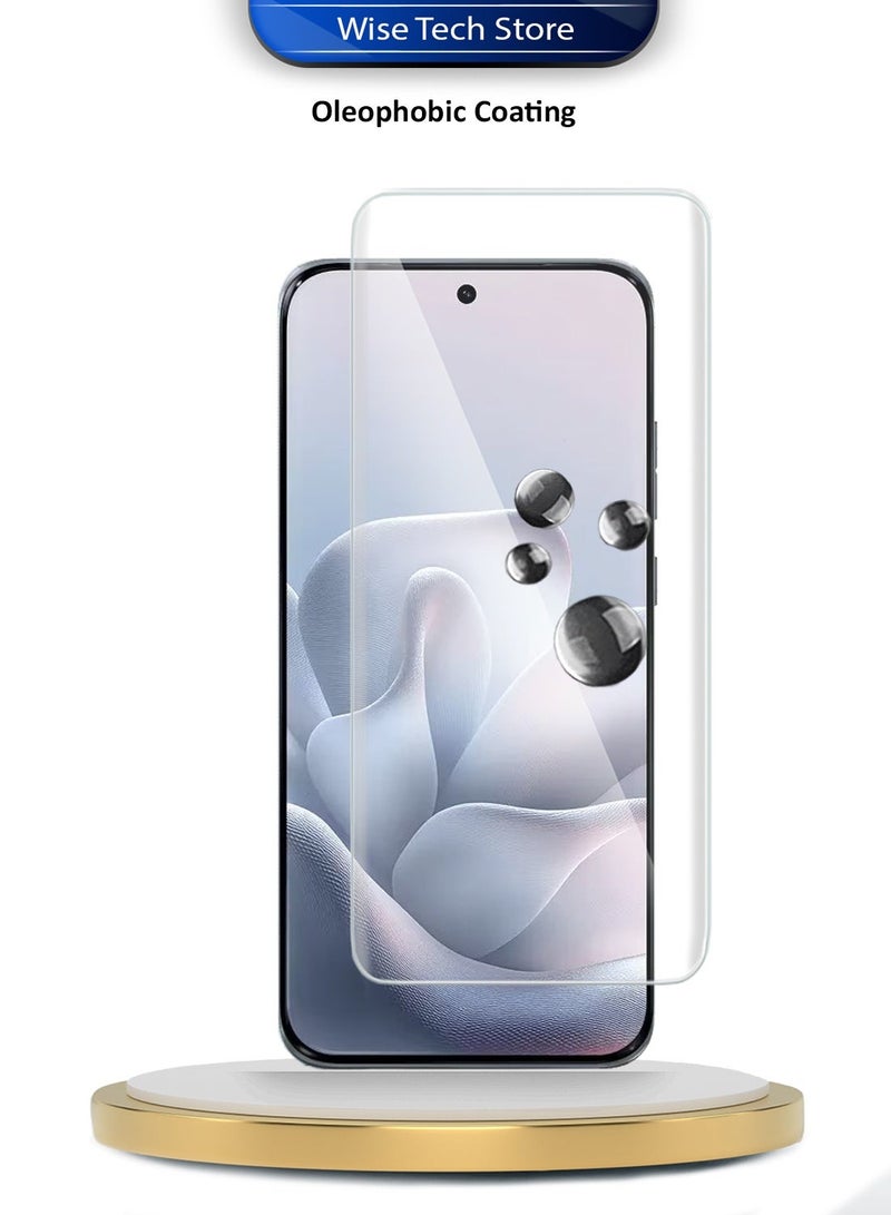 Wtech Motorola Edge 70 Fusion 5G 2026 Premium Curved Edges UV Full Glue Full Cover Tempered Glass Screen Protector (MSGUCN) - Clear - Image 5