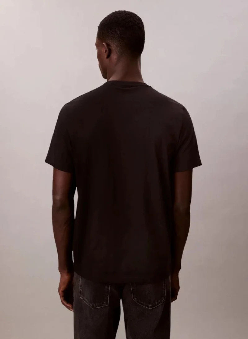 Calvin Klein  Monogram Logo Cotton T-Shirt for Men | Best Price UAE