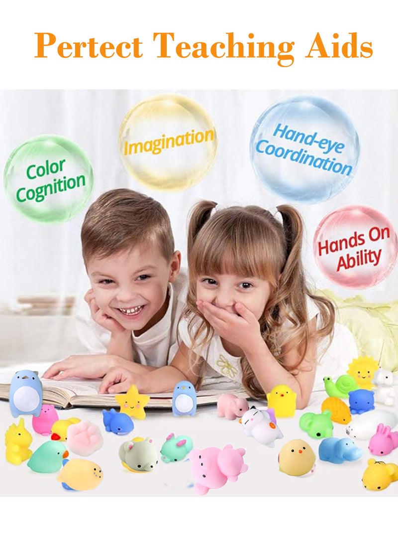 Splendors 30 pcs Squishy Toys Mini Squishy Stress Relief Toy Set Animal Party Favors For Kids Colorful Bulk Classroom Prizes Rewards  - Image 5