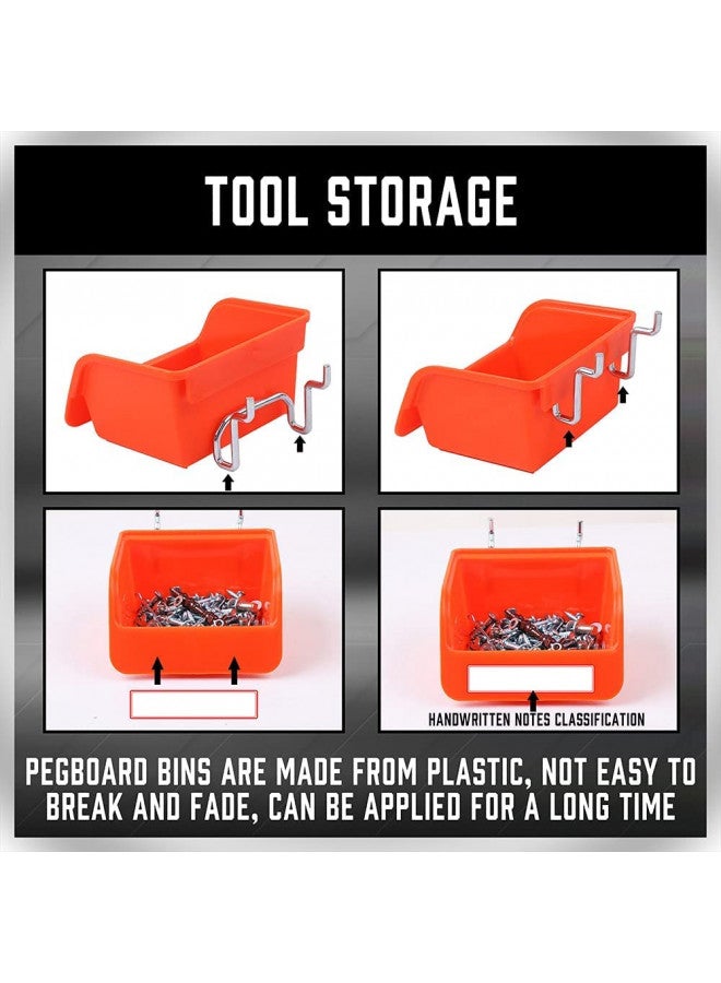 HORUSDY 150-Piece Pegboard Hooks Assortment, Pegboard Accessories with Pegboard Bins for Organizing Various Tools - Image 3