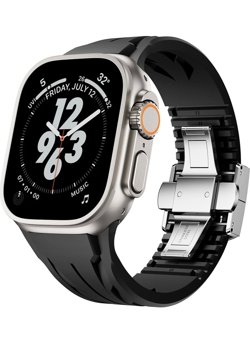 RedClick - Apple Watch Ultra 2 49MM KRD-127 Metal Buckle Length Adjustable Silicone Strap - Image 1