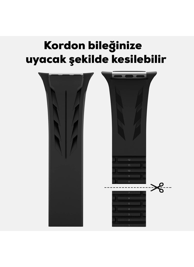 RedClick - Apple Watch Ultra 2 49MM KRD-127 Metal Buckle Length Adjustable Silicone Strap - Image 1