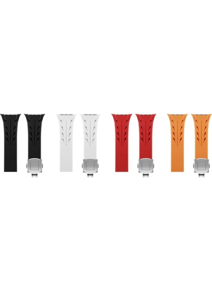 RedClick - Apple Watch Ultra 2 49MM KRD-127 Metal Buckle Length Adjustable Silicone Strap - Image 1