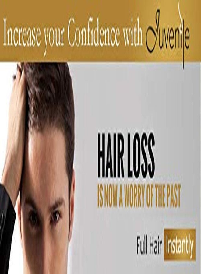 جوفينايل ألياف تكثيف الشعر للأطفال، أسود، 25 غرام، ألياف مكثفة للشعر الخفيف والصلع، للرجال والنساء - Image 4