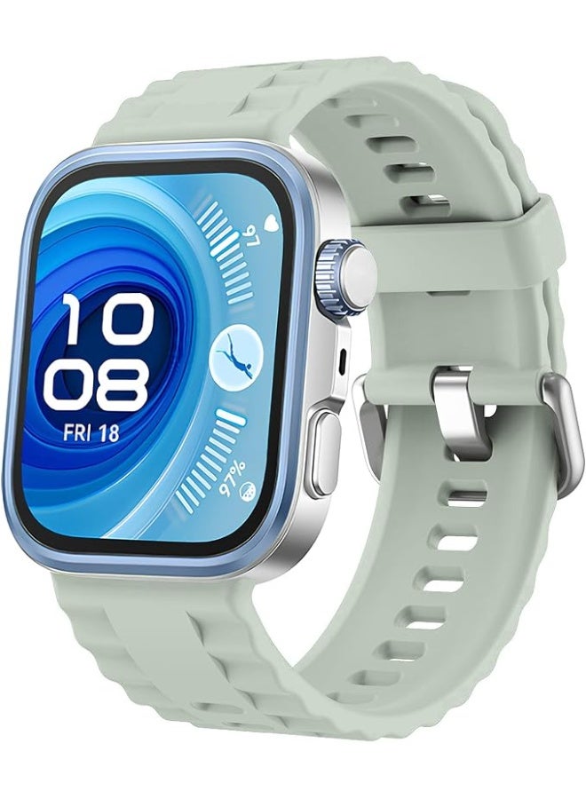 Wavy Texture Sports Wristbands for Huawei Watch Fit 4/Fit 4 Pro/Fit 3 Strap, Breathable Silicone Wristband Strap Watch Strap Bracelet for Huawei Watch Fit 4 Pro/Fit4/3 - Image 1