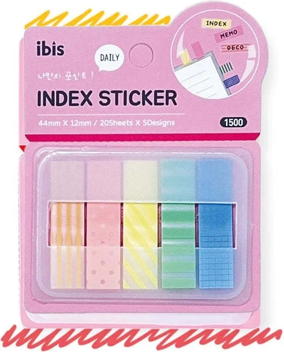 كاغيت جيمي دوكان Paper Ship Shop Pink Index Sticker