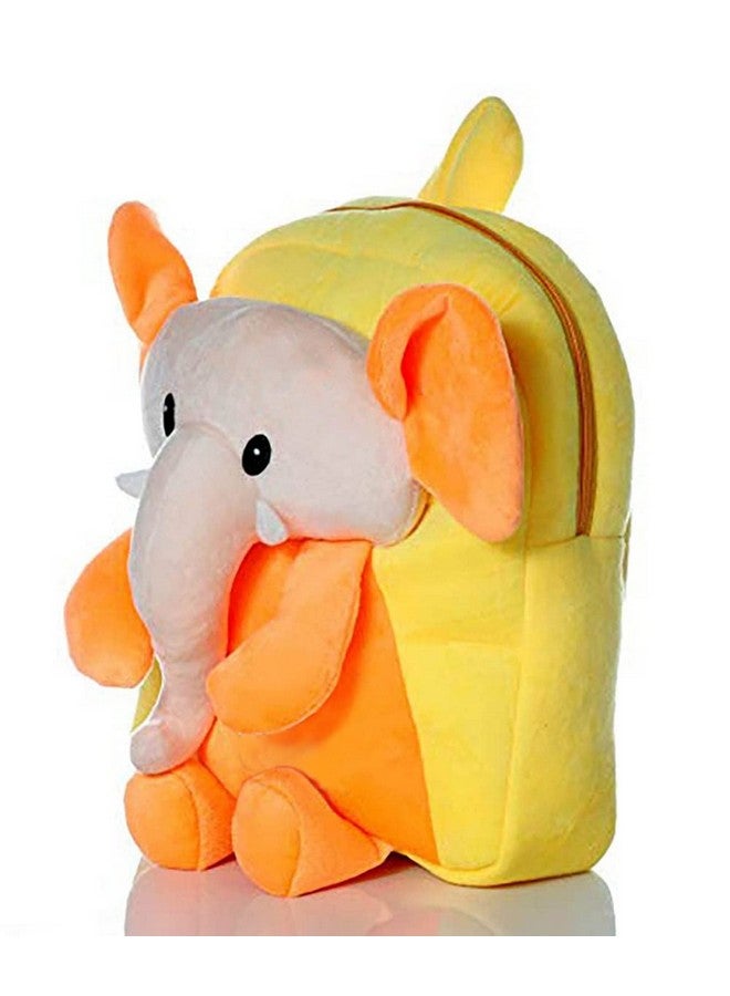 Frantic حقيبة ظهر أطفال على شكل فيل برتقالي ناعم لجميع الجسم، حقيبة سفر كرتونية ناعمة، سعة 10 لتر، قسم واحد، مناسبة للأولاد والبنات من عمر 2 إلى 5 سنوات (حجم كامل) - Image 1