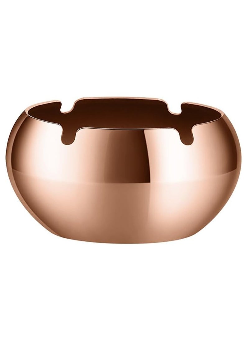 Rubik Cigarettes Ashtray, Stainless Steel Windproof Ash Tray for Home Office Hotel Patio Indoor Outdoor (Rose Gold, Large)  - Image 1