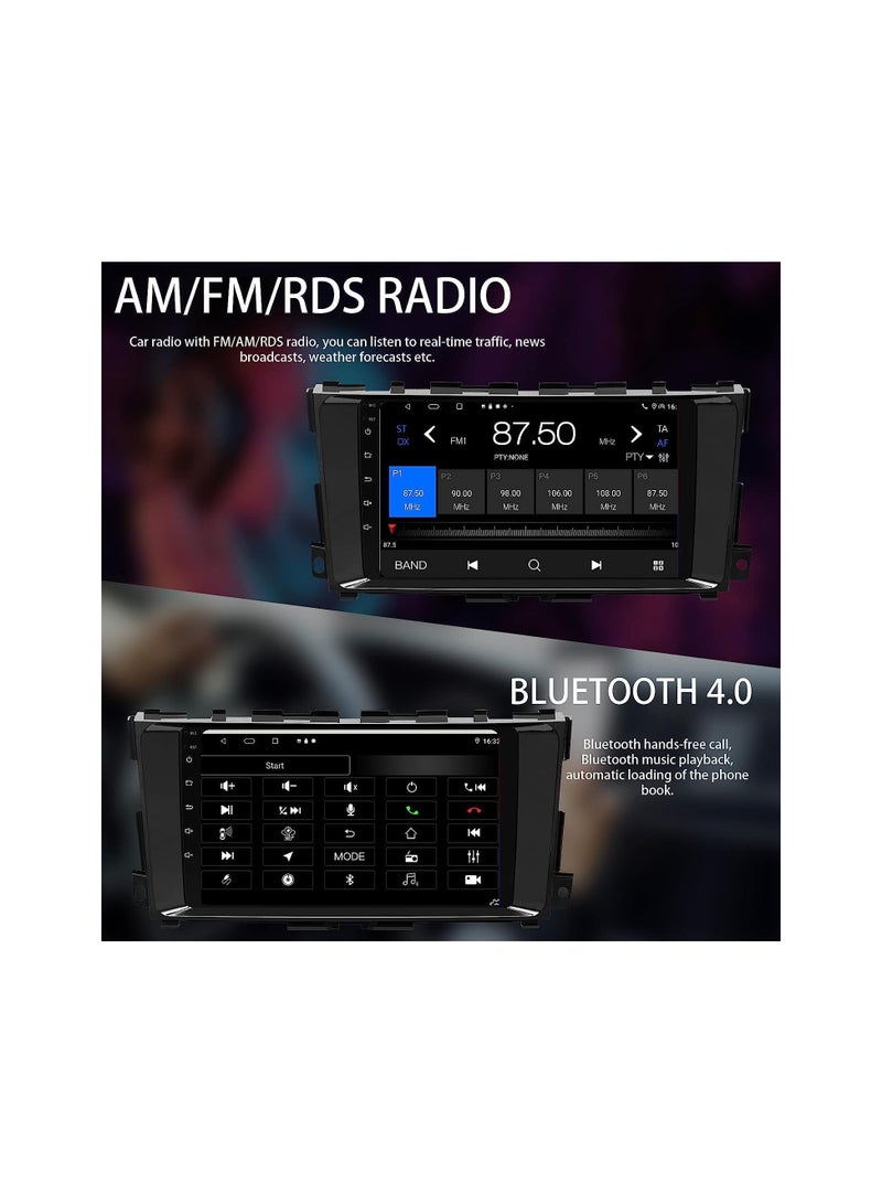 SHEZA STAR Android Car Stereo for Nissan Altima 2013 2014 2015 2016 2017 2018 1GB RAM 32GB ROM MirrorLink WiFi BT, 9 Inch IPS Touch Screen with Backup Camera Included - Image 3