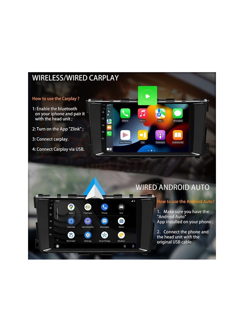 SHEZA STAR Android Car Stereo for Nissan Altima 2013 2014 2015 2016 2017 2018 1GB RAM 32GB ROM MirrorLink WiFi BT, 9 Inch IPS Touch Screen with Backup Camera Included - Image 4