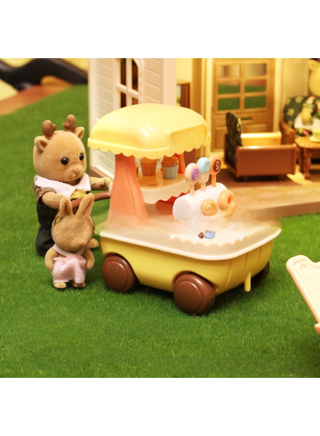 Children's Play House Villa Set Toy Forest Animal Family Mini Doll Girl Play House Toy Model-Specifications:H11 Brown Mouse - Image 4