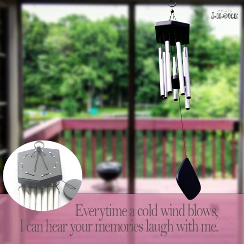 Lilone 7 Pipe Silver Wind Chimes for Home Positive Energy | Windchimes for Balcony Bedroom with Sweet Sound | 60 cm Long - Image 5